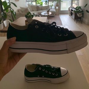 Converse platform black size 8